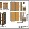 10x10 Modern Shed Plan DIY Door Instructions