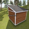 10x10 Modern Shed Plan Back View
