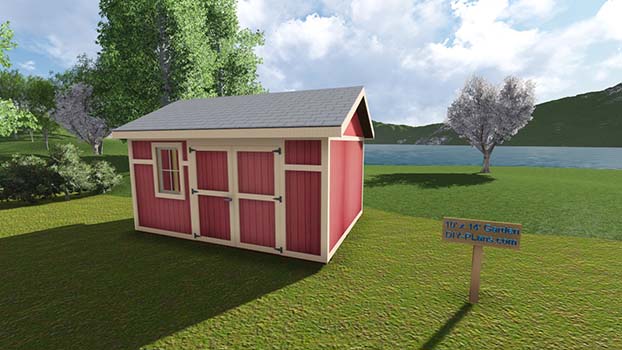 10x14 garden shed plan
