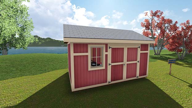 10x14 Garden Shed Plan