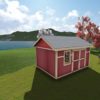 10x14 Garden Shed Plan Main View 1
