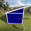 10x14 Modern Shed Plan Side View
