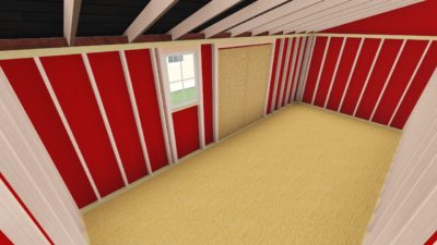 10x22 Lean To Shed Plan Interior View