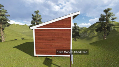 Modern Shed Plan Side Image