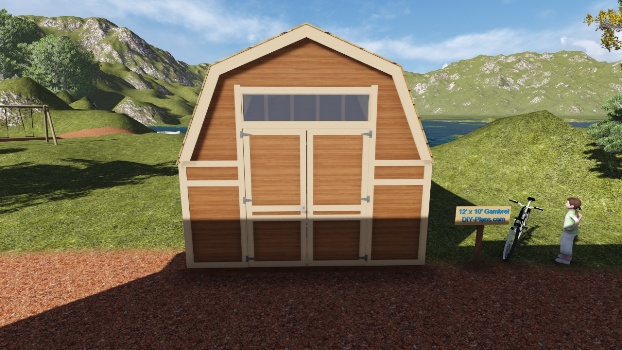 12x10 barn shed plan