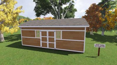 DIY 12x26 Shed with Window and Double Door