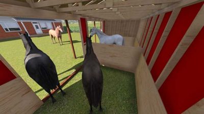 2 Stall Horse Barn Run In Plan