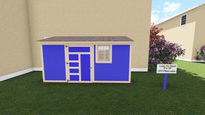 4x14 Lean To Shed Plan Main Image