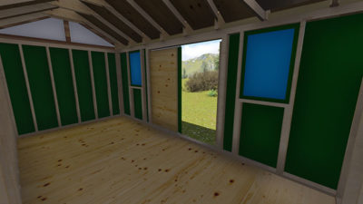 8x16 Garden Storage Shed Plan Framing View