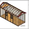8x20 Tall Garden Shed Plan DIY Instructions