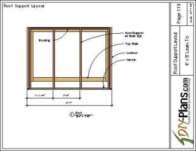 4x6 Lean To Shed Plan Wall Framing Instructions
