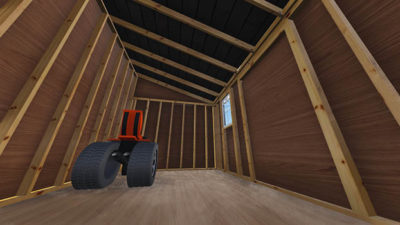 Lean To Shed Plan Interior View 2