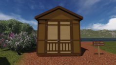 6' Wide Tall Garden Shed Plan - More Headroom