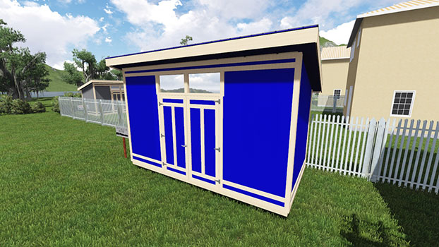 8x16 modern shed plan