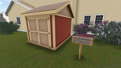 10x8 Garden Storage Shed Plan Easy to build