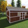 12x24 Garden Shed Plan Angled View
