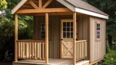 8' Gable Shed Plan - With a Porch