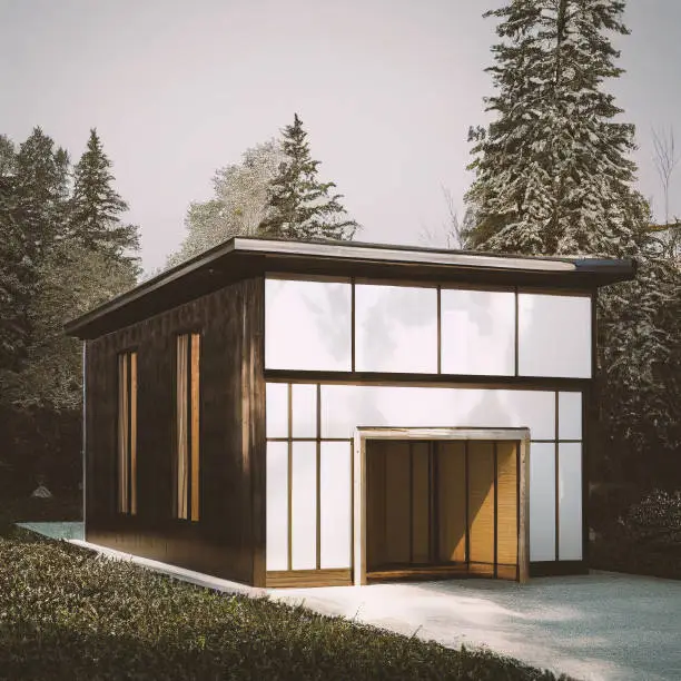12x26 Modern Shed Plan