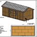 12x28 Garden Shed Plan