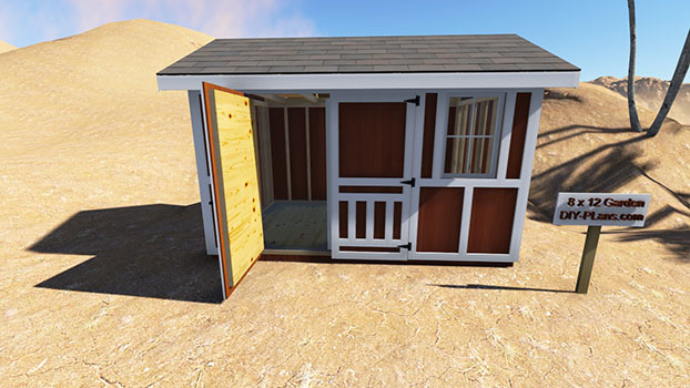 8X12 Garden Shed Plan