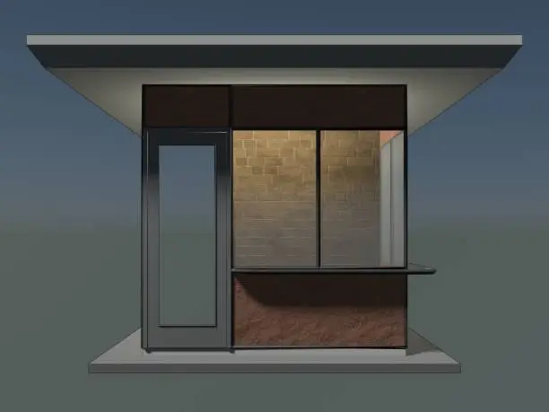 8x12 Modern Shed Plan