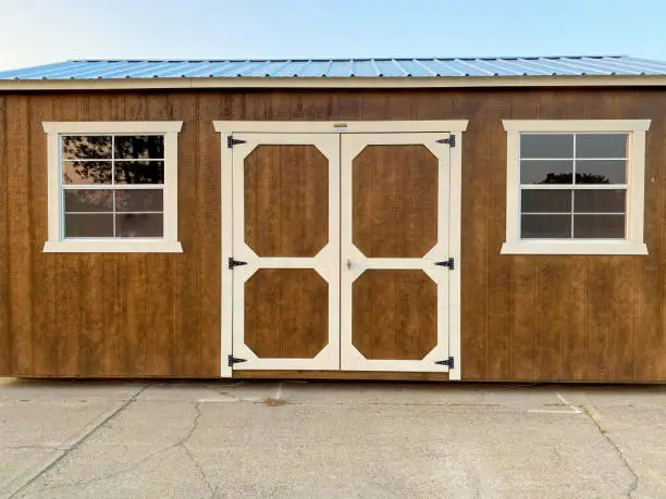 8x18 Tall Garden Shed With Prehung Door