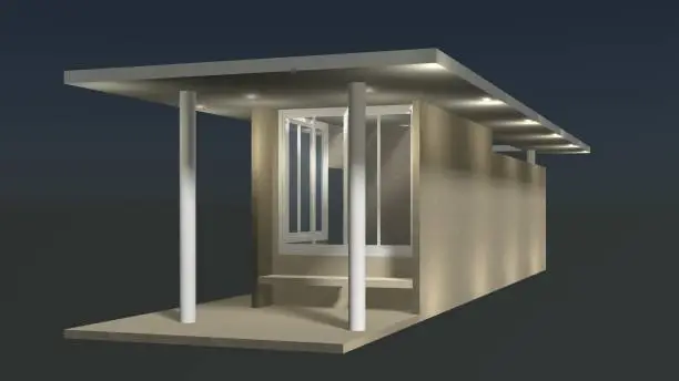 8x20 Modern Shed Plan