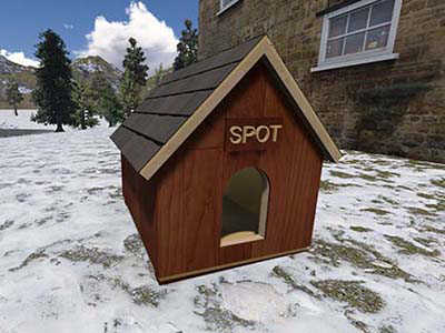 Free 3x4 Dog House Plan
