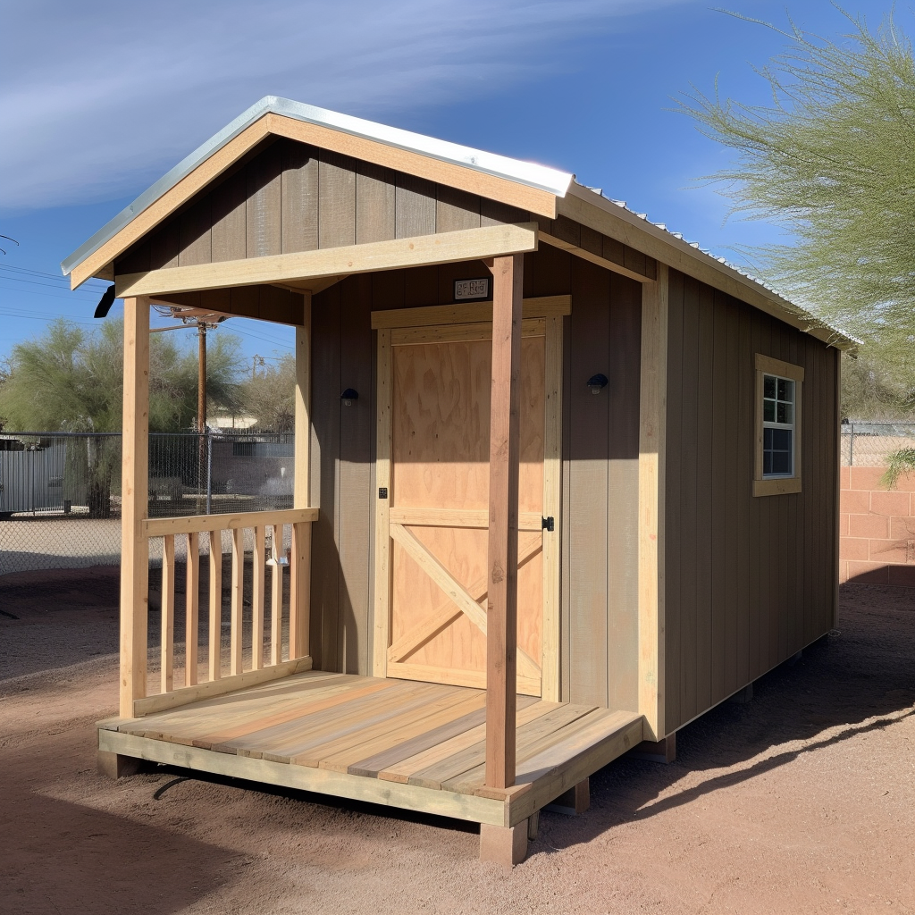 Tall Gable Shed Plan with Porch