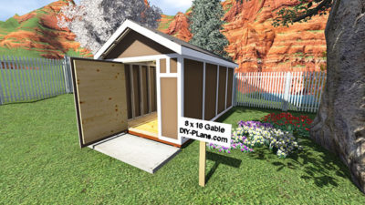 8x16 storage shed plan