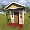 8x12 Tall Gable Shed Plan with Porch - Image 2