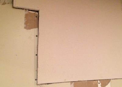 Check the fit of your scrap drywall