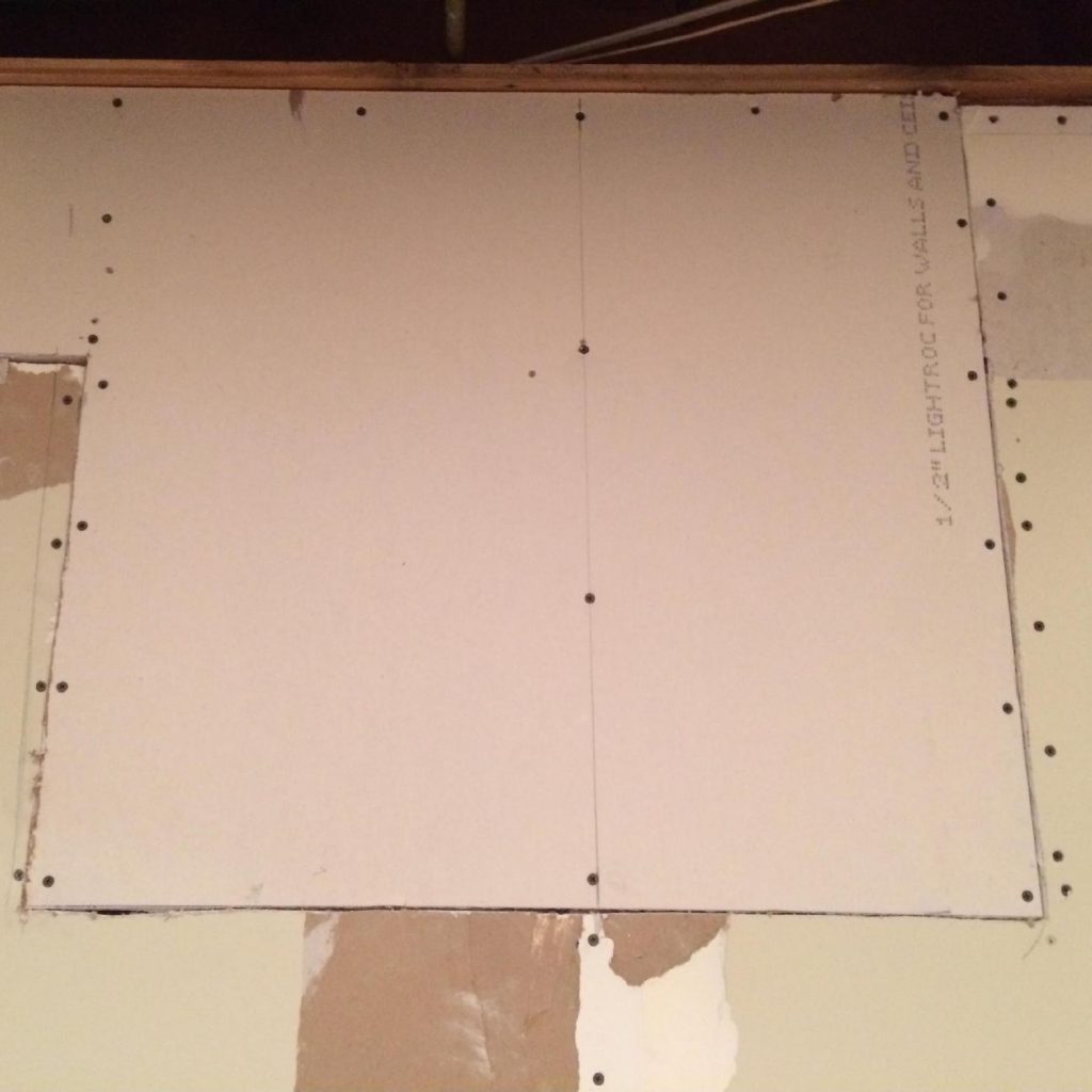 Large Drywall Patch Step by Step