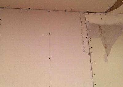 Patch drywall ceiling