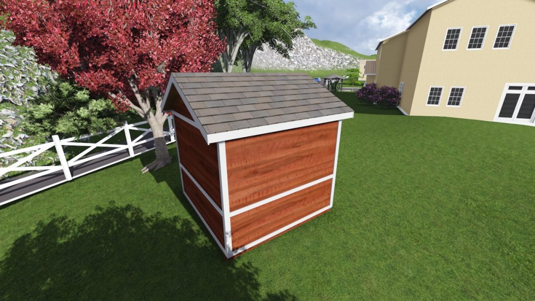 10x10 tall gable shed plan