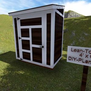 6x8 lean to shed plan