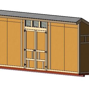 8x10 saltbox shed plan