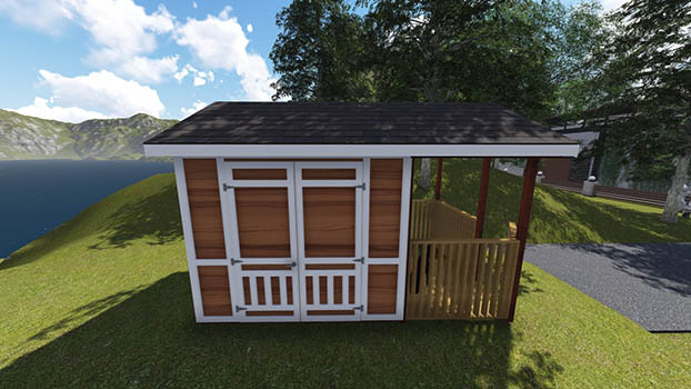 Large Dog House And Shed Plan, Dog House Shed Plans