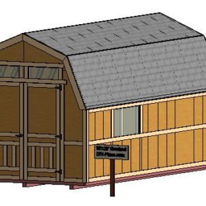 10x16 Gambrel Shed Plan