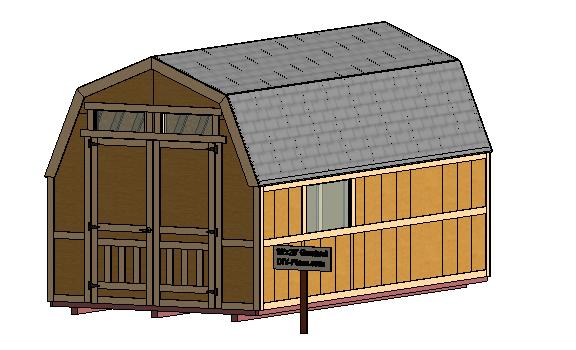 10x20 gambrel shed plan